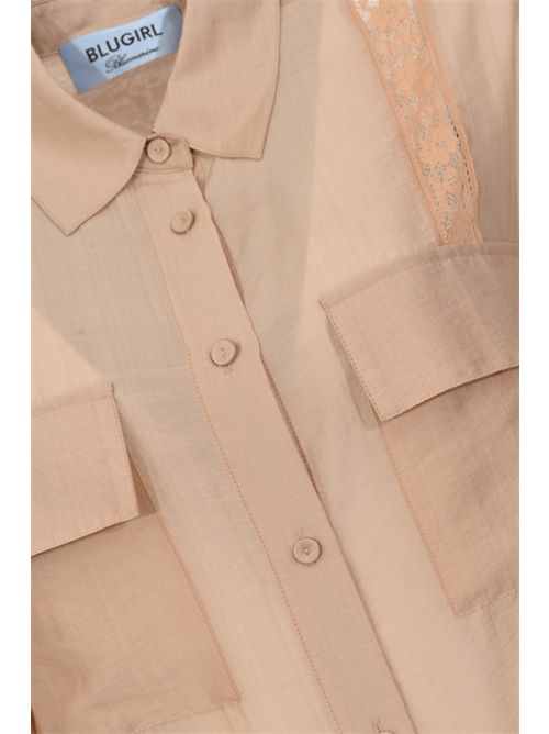 Camicia in misto lyocell e pizzo BLUGIRL | RA6062 T486A61212